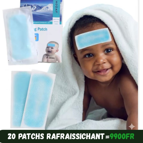 20 Patchs rafraichissant anti-fièvre - Soulage, apaisant, naturel