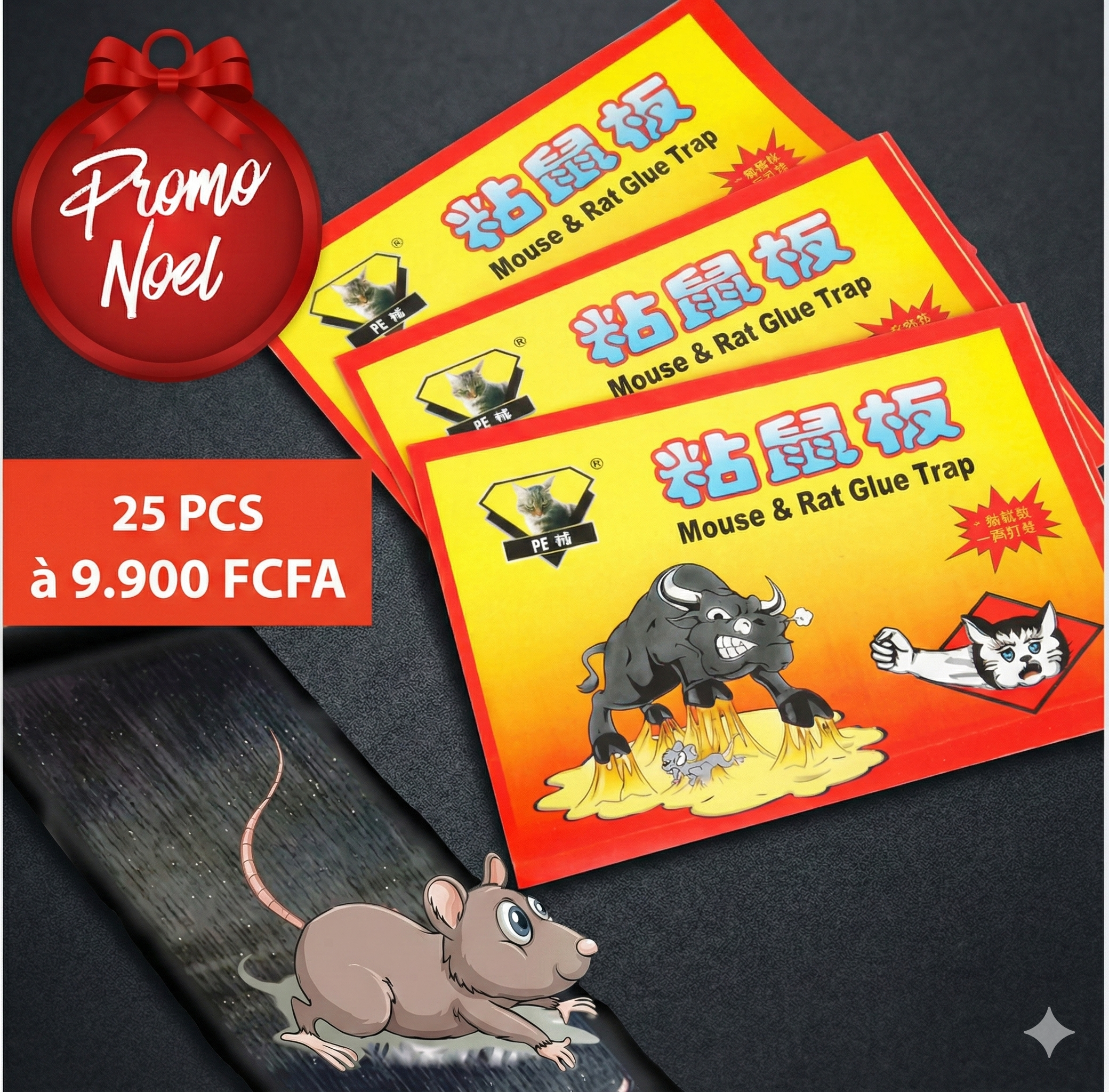 25 Tapis collant pour souris