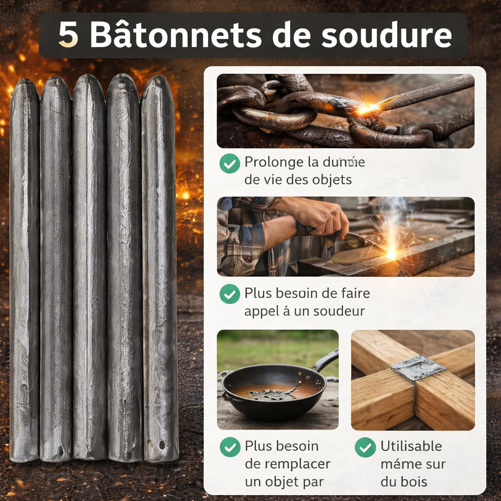 5 Bâtonnets de soudure